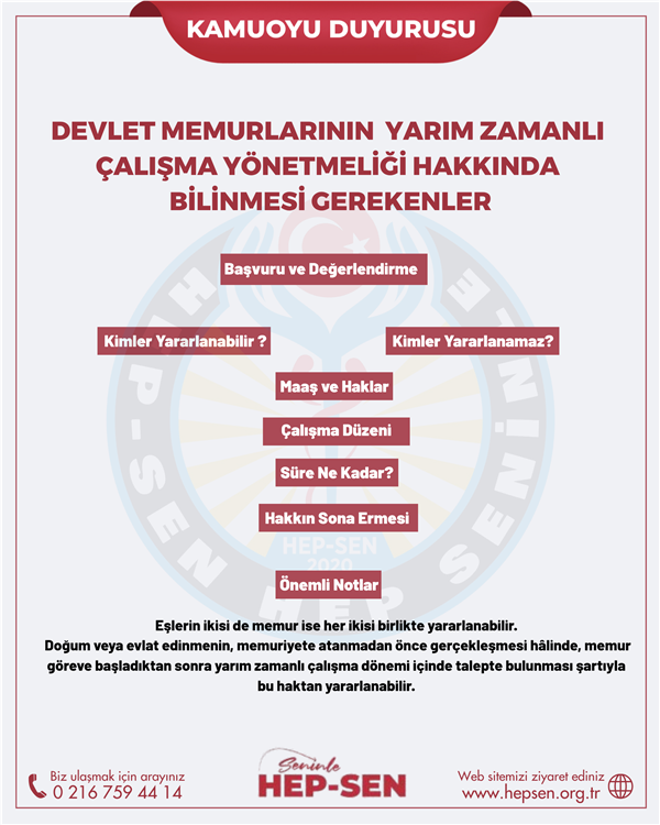 Memurlar İçin Yarı Zamanlı Çalışma Hakkında Yönetmelik Yayımlanıyor